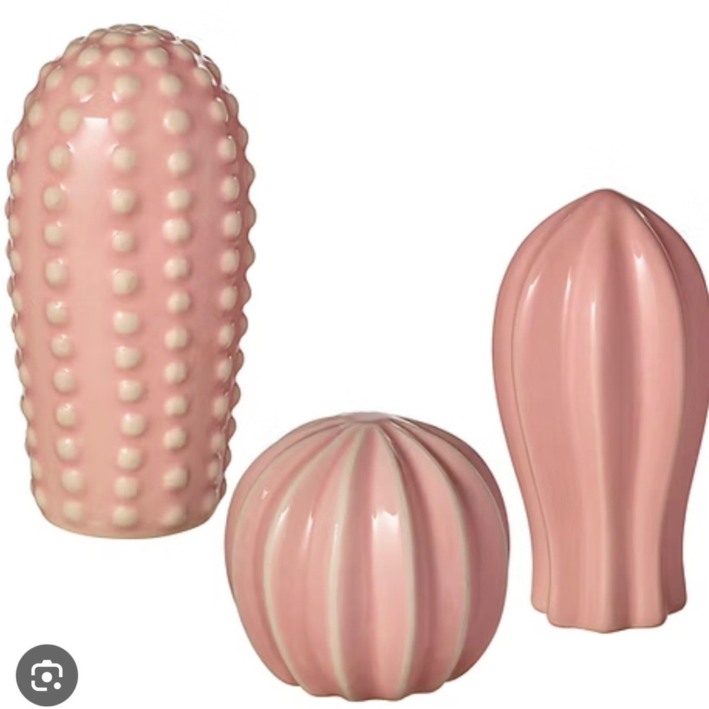 SJÄLSLIGT Mini Decoration Set of 3, Pink by IKEA | Cactus decor